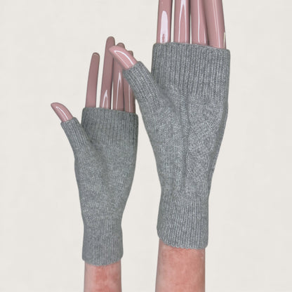 Мітенки Butterfly BY LYU 2025.38 АТ dark grey cachmere