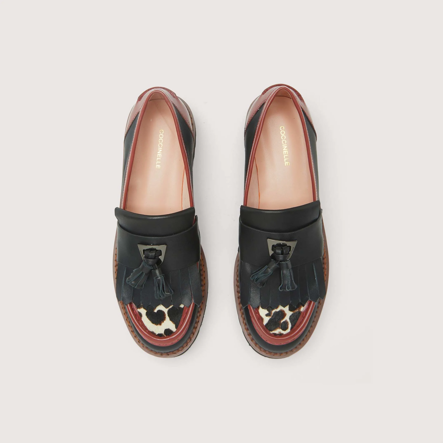 Взуття Coccinelle Loafer SmoothleatherPony Animalier Mul.LamBraNoi R87 16 03 01 591