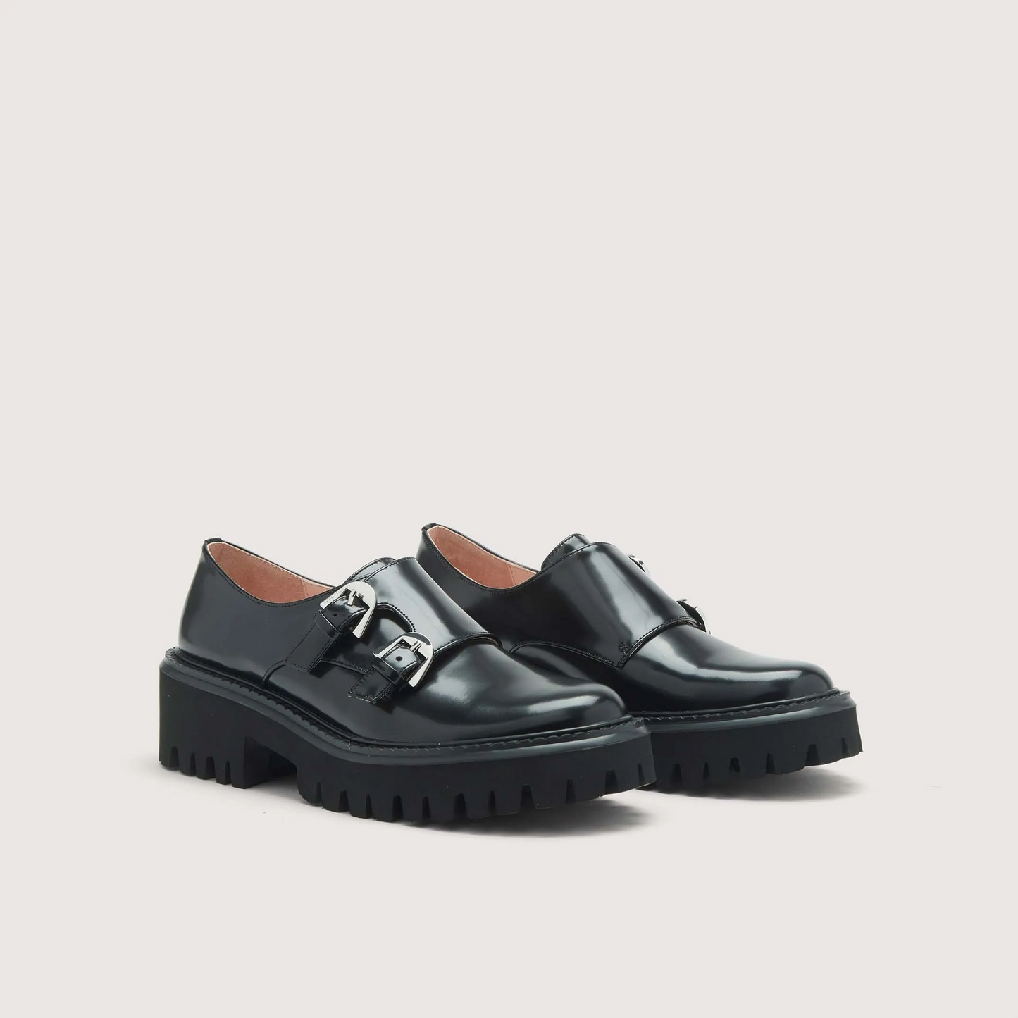 Взуття Coccinelle Monk Strap Shiny Leather Noir RBI 38 01 01 001