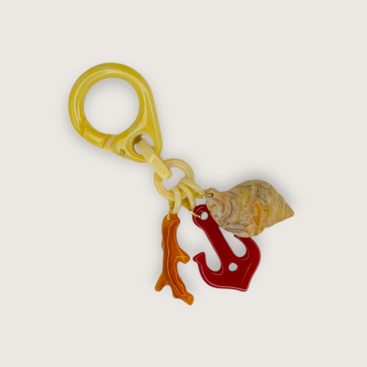 Брелок LA8 Labam 30379 red anchor coral shell