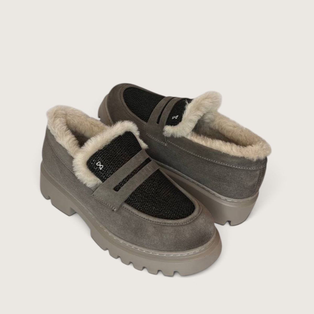 Взуття LA8 FW2603 grey taupe /bronze glitter