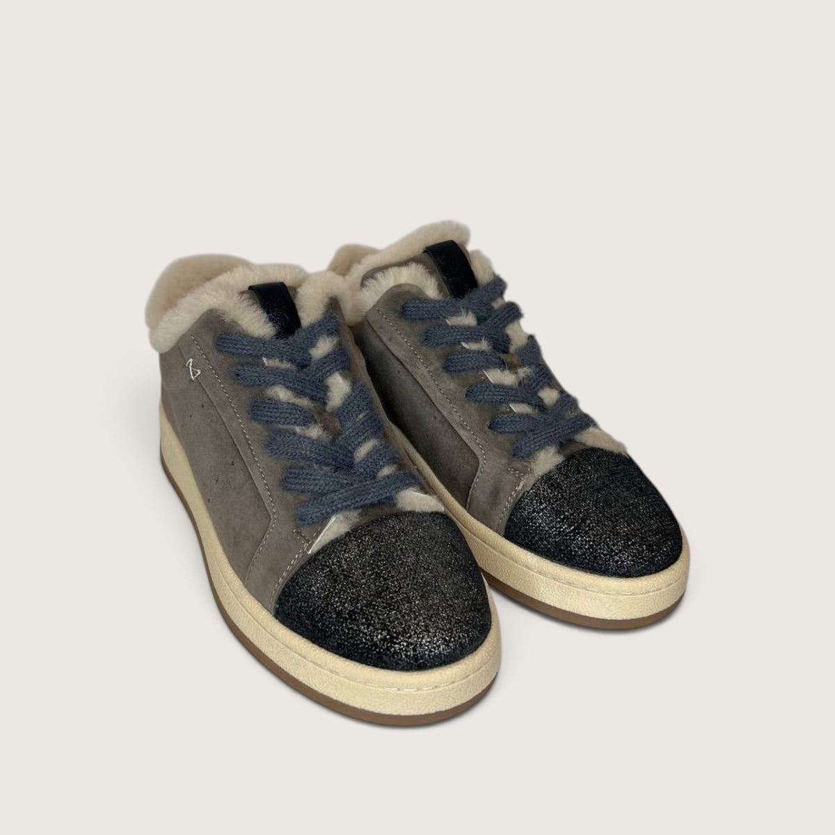 Взуття LA8 FW2605 grey taupe- blue/silver glitter