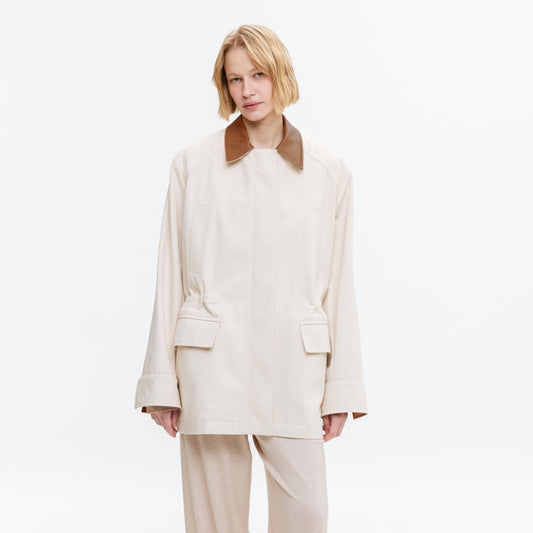 Куртка Iambrand джинсова молочна