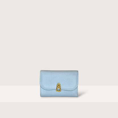Блакитний італійський шкіряний жіночий гаманець Coccinelle Magie E2 MQF 11 D6 01 B35