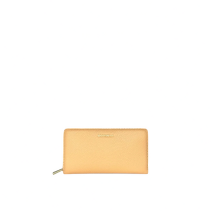 Персиковий італійський шкіряний жіночий гаманець Coccinelle Metallic Soft E2 MW5 11 32 01 P47