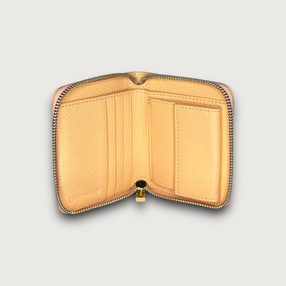 Персиковий італійський шкіряний жіночий гаманець Coccinelle Metallic Soft E2 MW5 11 A2 01 P47