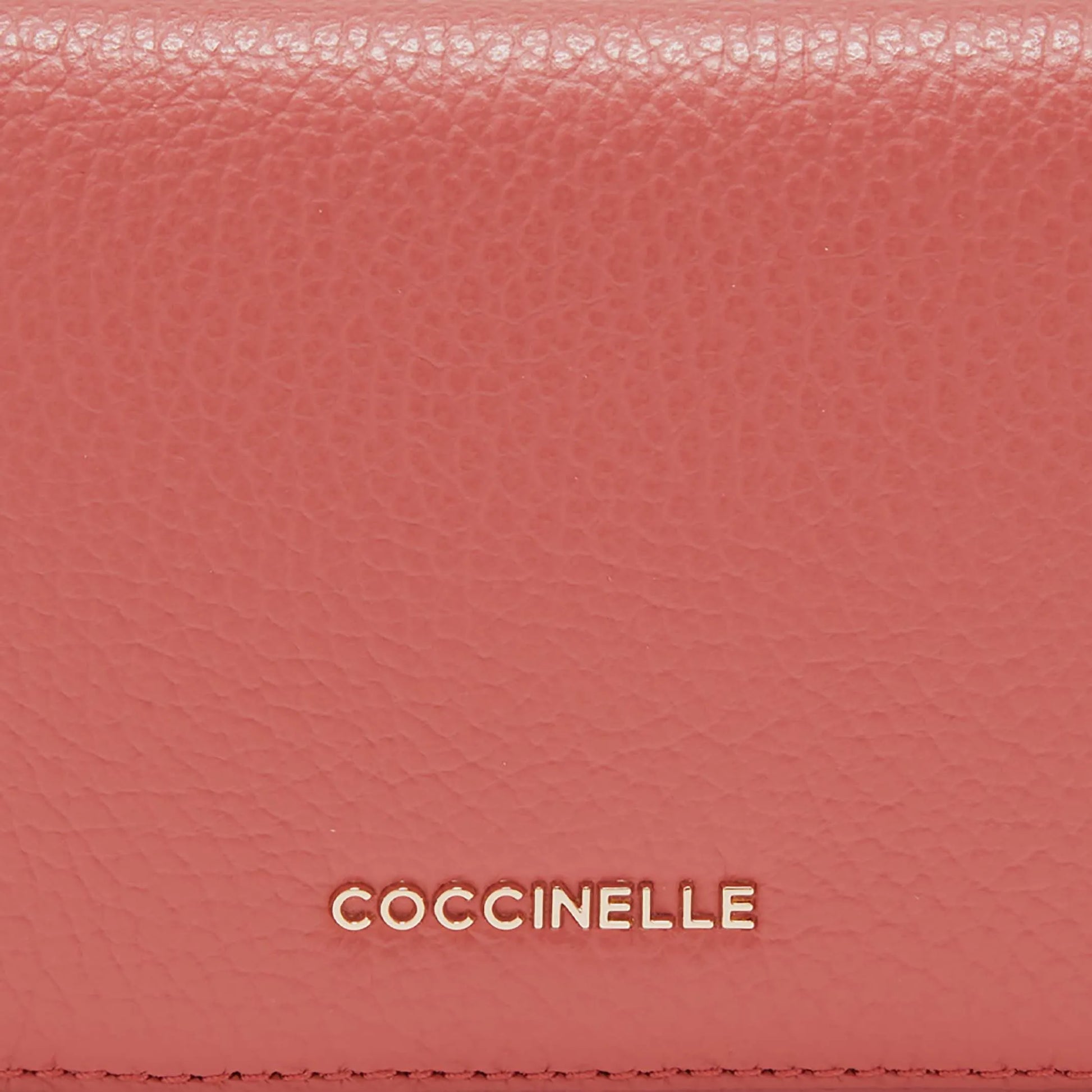 Вінтажно-рожевий італійський шкіряний жіночий гаманець Coccinelle Metallic Soft E2 MW5 11 D3 01 R56