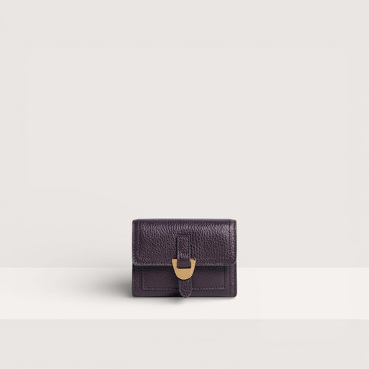 Сливовий італійський шкіряний жіночий гаманець Coccinelle Campus E2 RFF 11 F0 01 V87