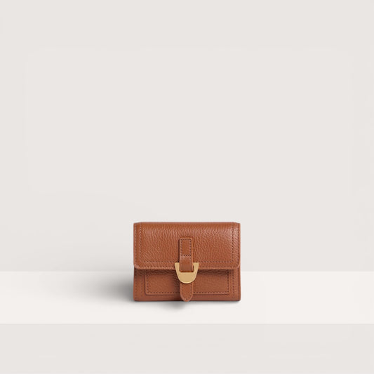 Коричневий італійський шкіряний жіночий гаманець Coccinelle Campus E2 RFF 11 F0 01 W11