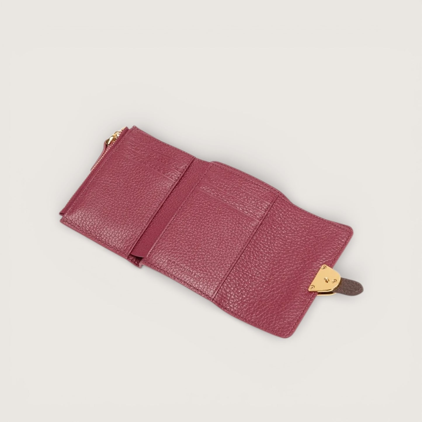 Бордовий італійський шкіряний жіночий гаманець Coccinelle Campus Tricolor E2 RIA 11 F0 01 373