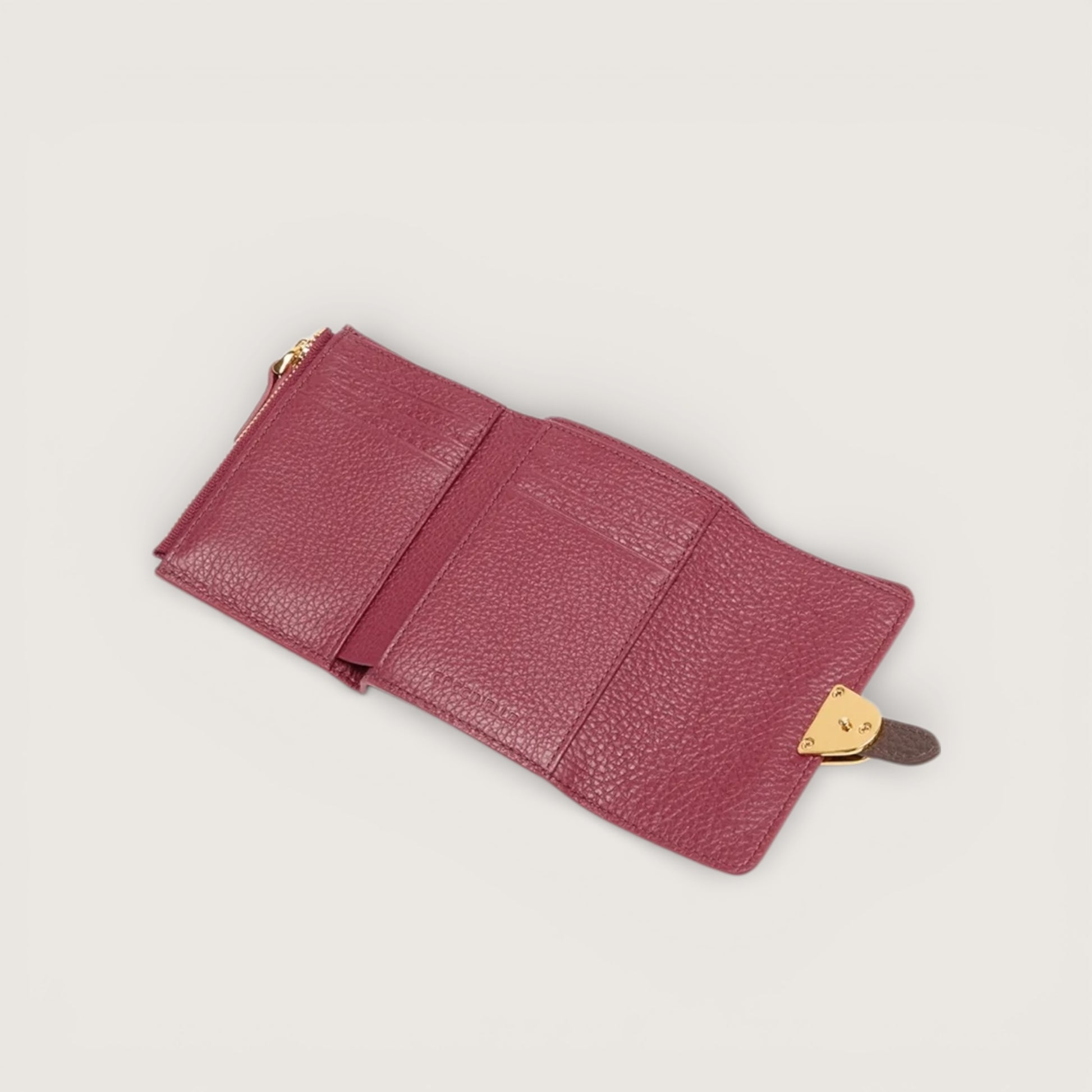 Бордовий італійський шкіряний жіночий гаманець Coccinelle Campus Tricolor E2 RIA 11 F0 01 373
