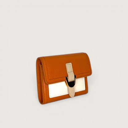 Рудий італійський шкіряний жіночий гаманець Coccinelle Campus Tricolor E2 RIA 11 F0 01 668