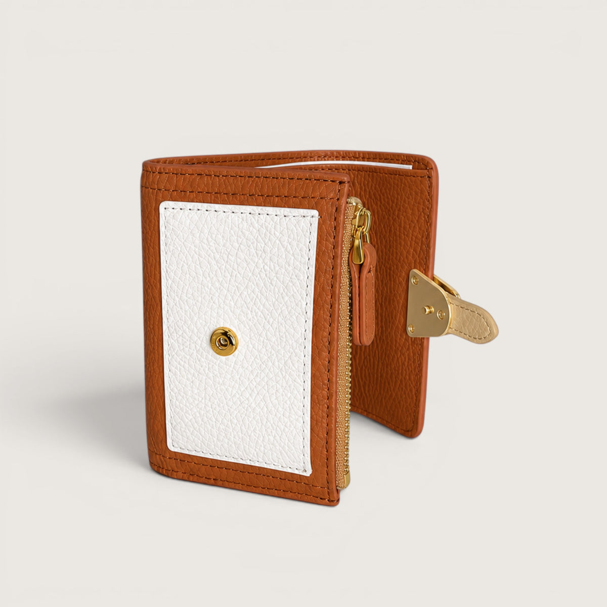 Рудий італійський шкіряний жіночий гаманець Coccinelle Campus Tricolor E2 RIA 11 F0 01 668
