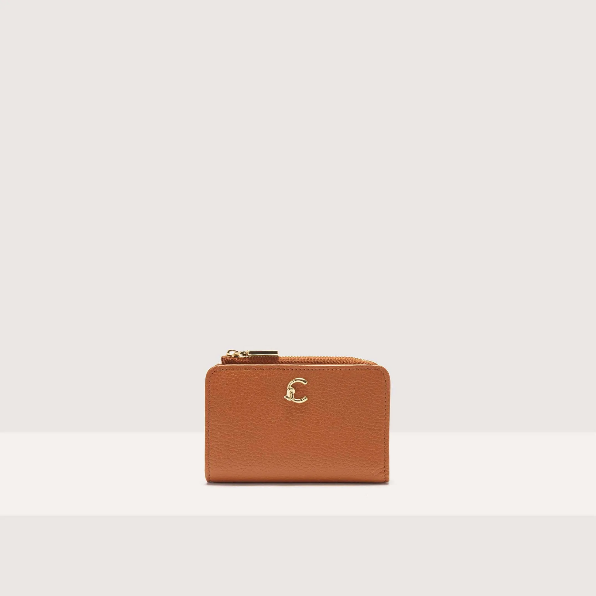 Коричневий італійський шкіряний жіночий гаманець Coccinelle C-Me E2 SSL 11 D1 01 W12