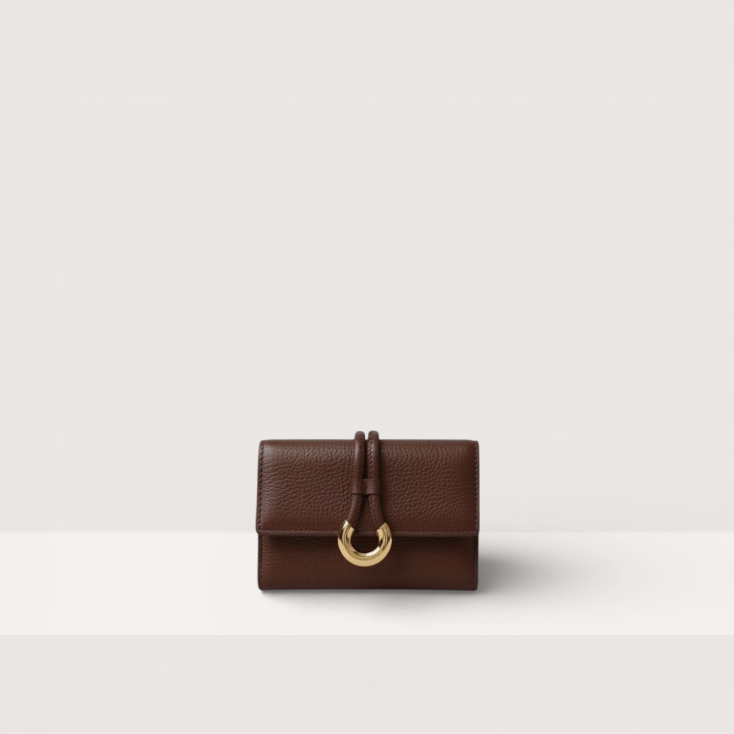 Шоколадний італійський шкіряний жіночий гаманець Coccinelle Lisbet Soft E2 T1I 11 F0 01 W20