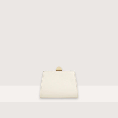 Молочний італійський шкіряний жіночий гаманець Coccinelle Liv Small E2 UR5 19 01 01 N17