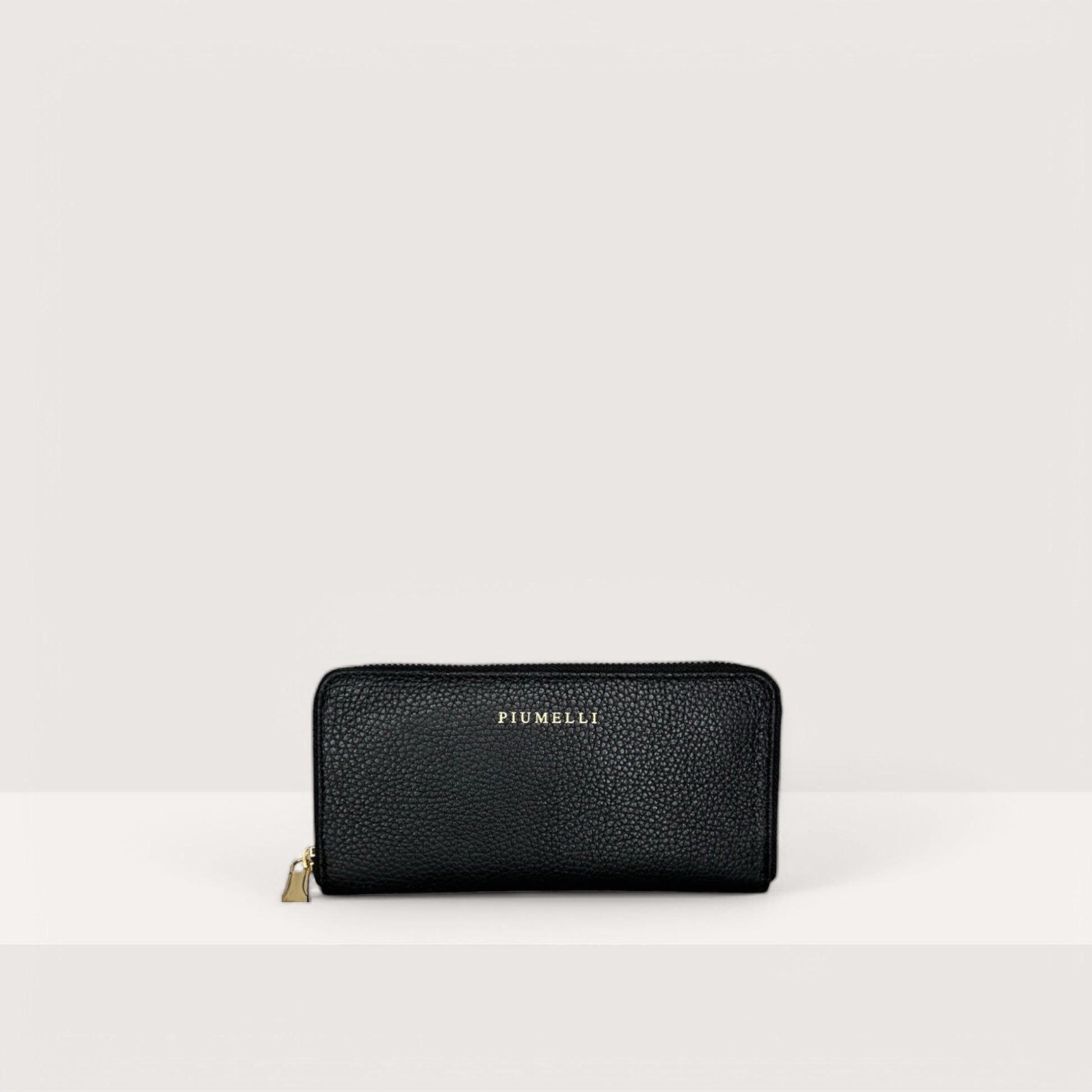 Чорний італійський шкіряний жіночий гаманець Piumelli Demi_l D28 Black