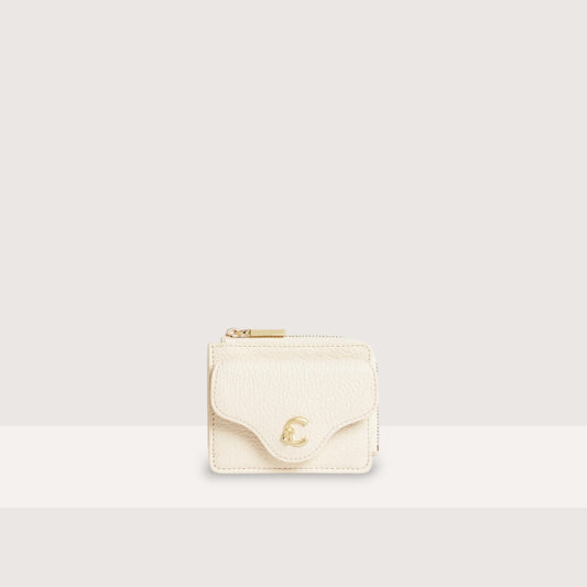 Білий італійський шкіряний жіночий кардхолдер Coccinelle C-Me E2 SSL 17 B6 21 N17