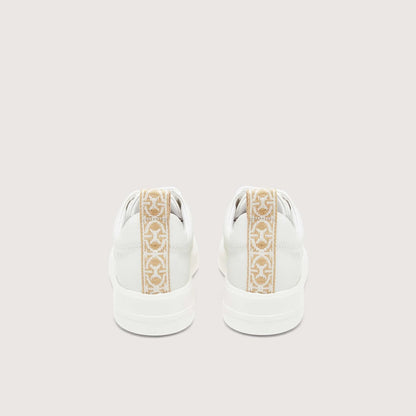 Білі італійські шкіряні жіночі кеди Coccinelle Monogram Perforee Sneakers E4 PWT 24 01 01 877