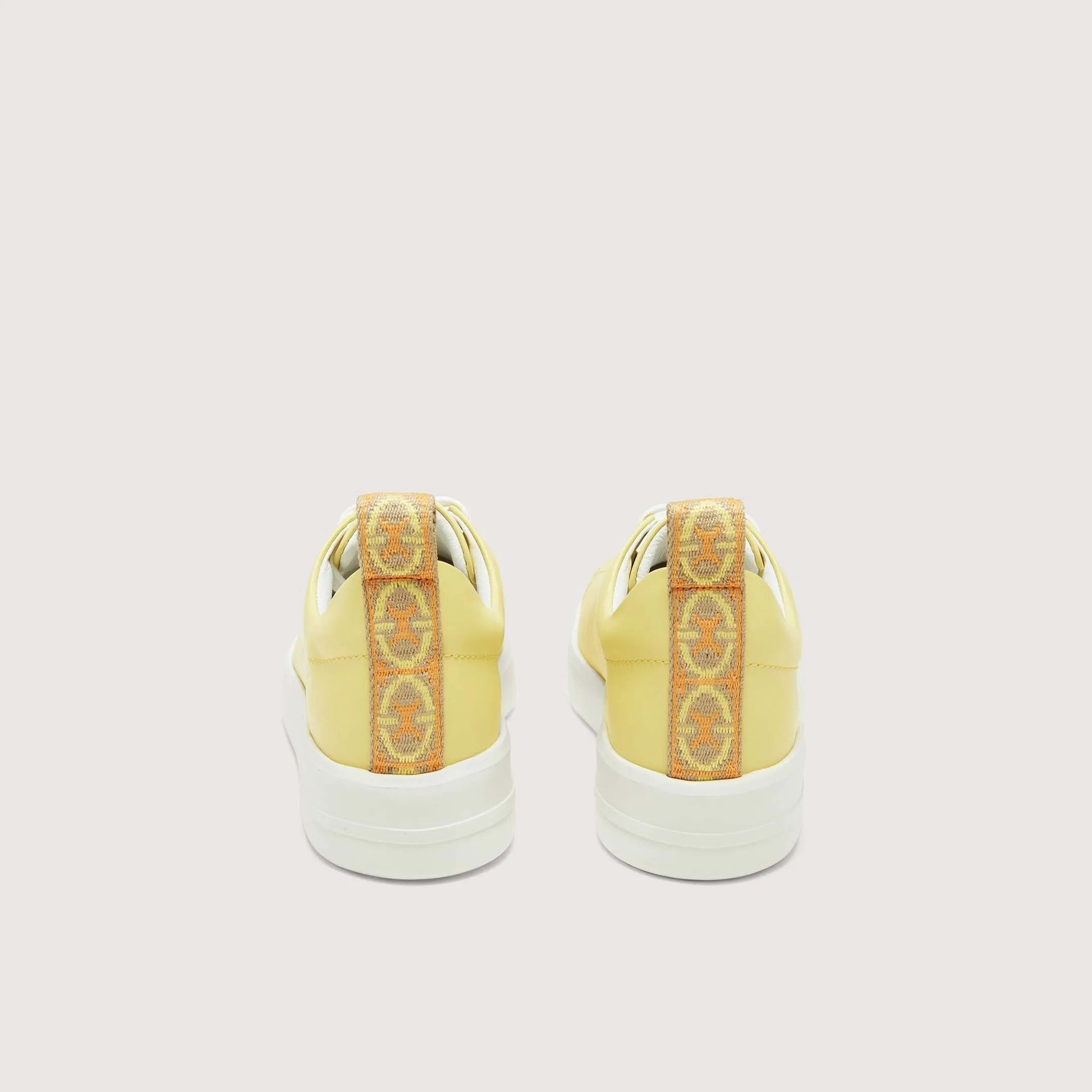 Лимонні італійські шкіряні жіночі кеди Coccinelle Monogram Perforee Sneakers E4 PWT 24 01 01 G61