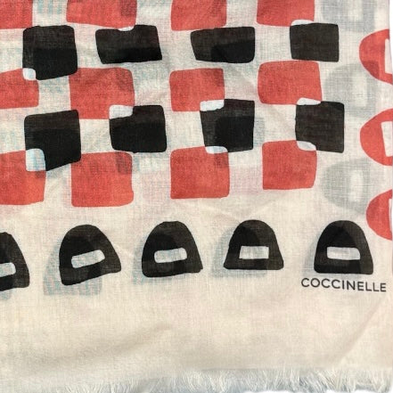 Пудрова італійська вовняна жіноча хустка Coccinelle E7 MYR 33 03 01 M23