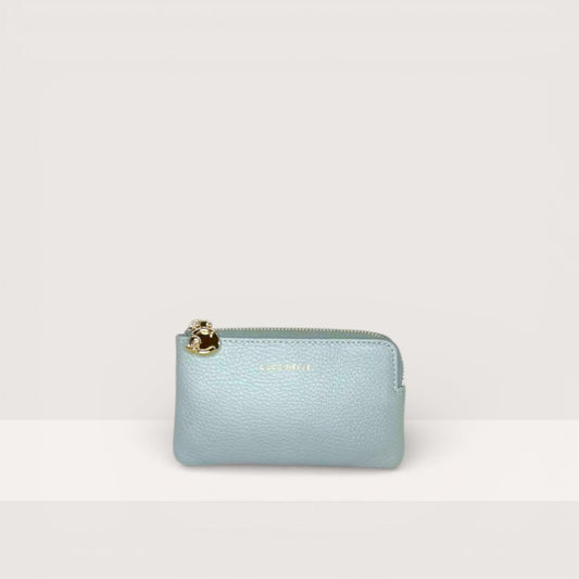 Блакитна італійська шкіряна жіноча ключниця Coccinelle Metallic Soft E2 TBM 19 31 01 B33