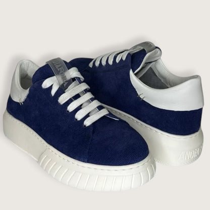 Взуття Andia Fora Zoe cut suede jeans blu