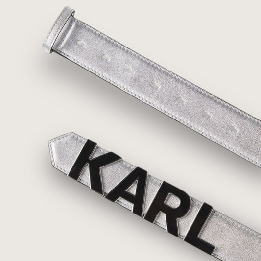 Ремінь Karl Lagerfeld 201W3195 Silver