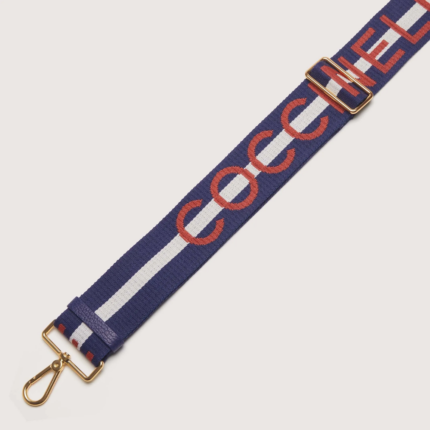 Синій італійський жіночий ремінь для сумки Coccinelle Logo E3 Q2A 68 C5 01 814