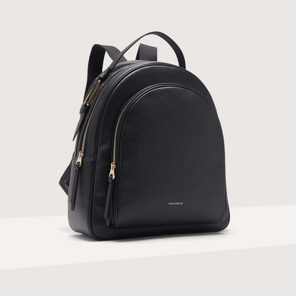 Чорний італійський шкіряний жіночий рюкзак Coccinelle Malory Large E1 R1K 14 01 01 001