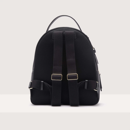 Чорний італійський шкіряний жіночий рюкзак Coccinelle Malory Large E1 R1K 14 01 01 001
