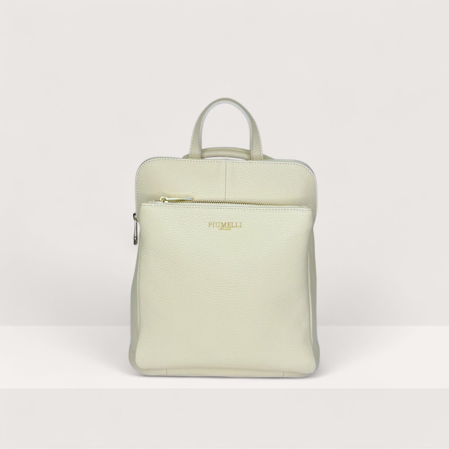 Білий італійський шкіряний жіночий рюкзак Piumelli Blair Bag, D37 Off White