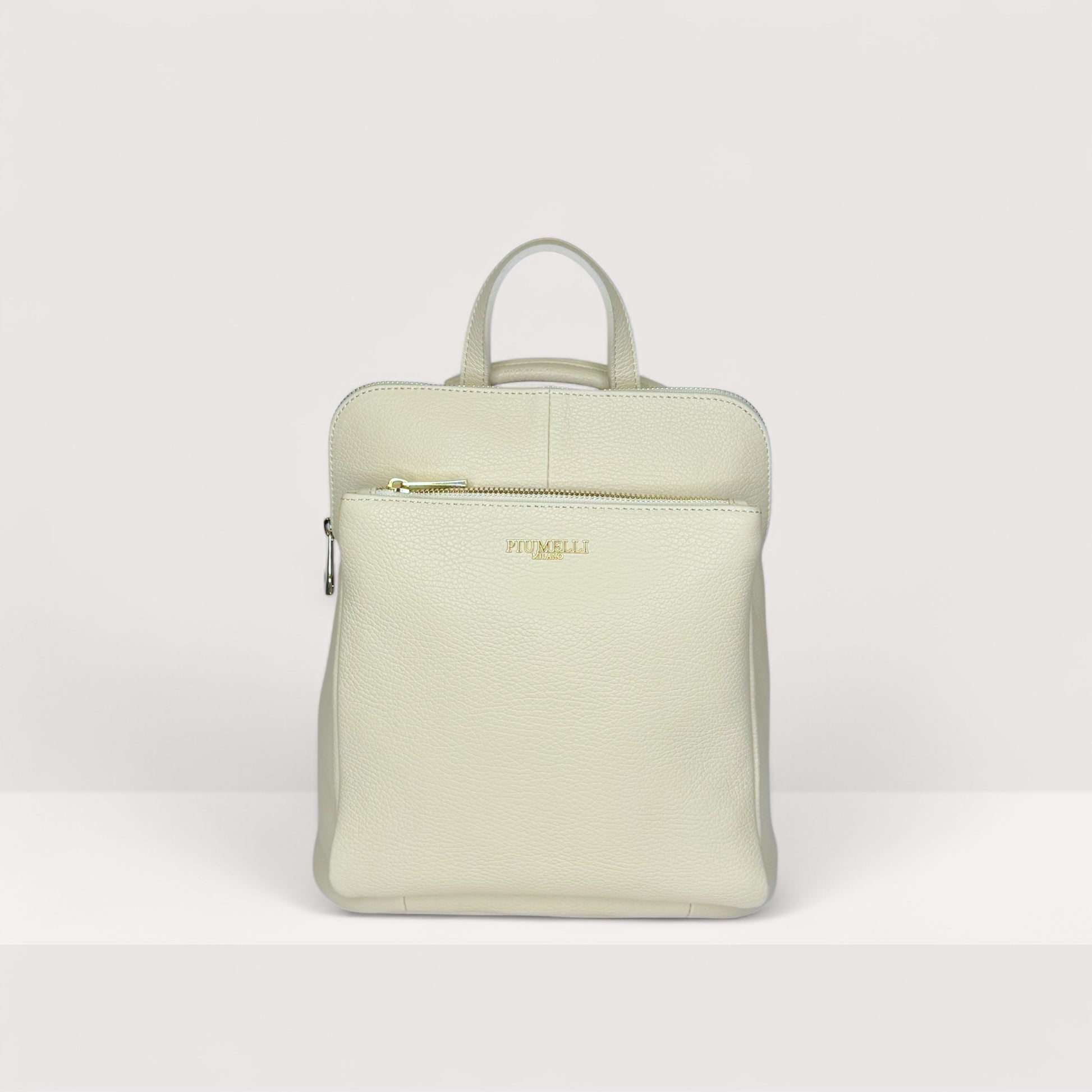 Білий італійський шкіряний жіночий рюкзак Piumelli Blair Bag, D37 Off White