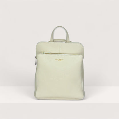 Білий італійський шкіряний жіночий рюкзак Piumelli Blair Bag, D37 Off White
