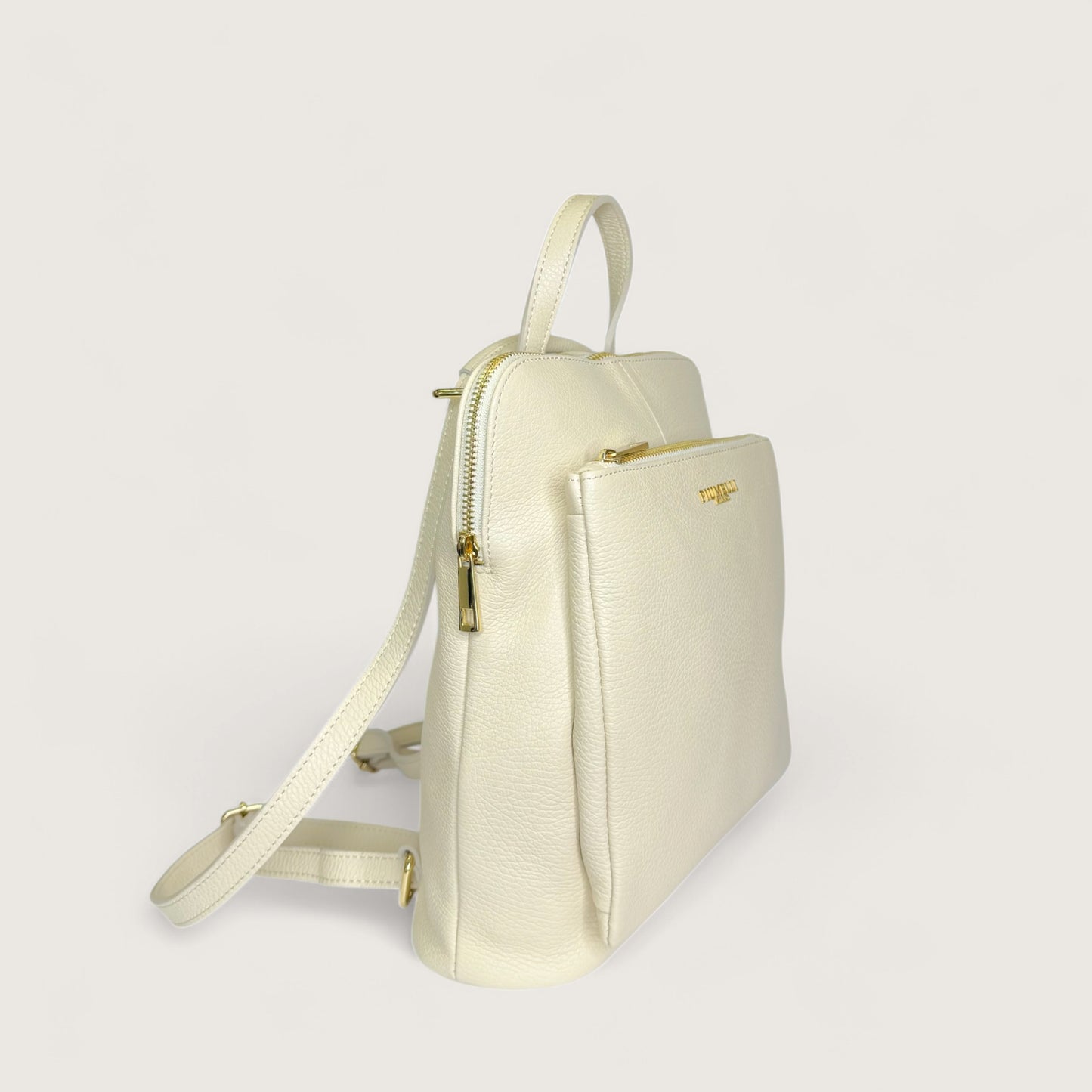 Білий італійський шкіряний жіночий рюкзак Piumelli Blair Bag, D37 Off White
