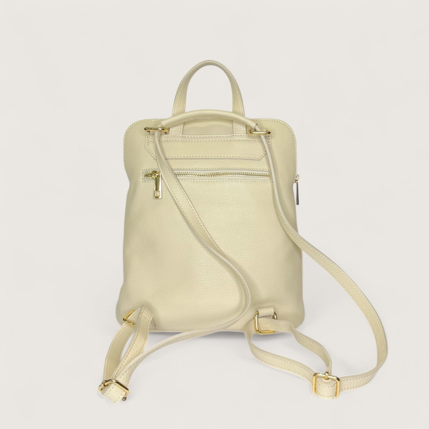 Білий італійський шкіряний жіночий рюкзак Piumelli Blair Bag, D37 Off White