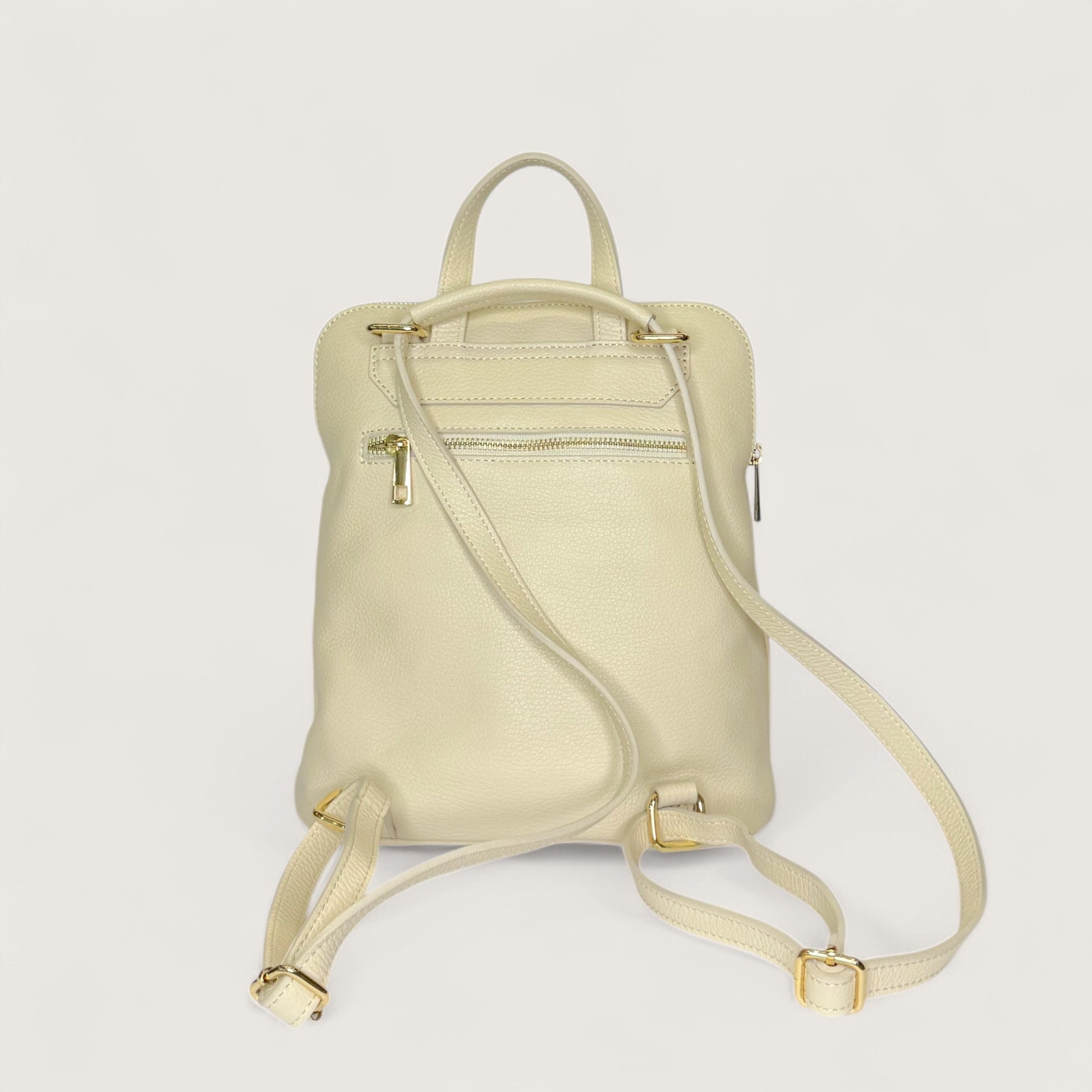 Білий італійський шкіряний жіночий рюкзак Piumelli Blair Bag, D37 Off White