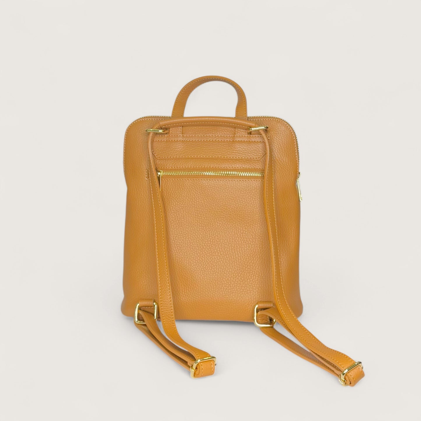 Карамельний італійський шкіряний жіночий рюкзак Piumelli Blair D44 Camel