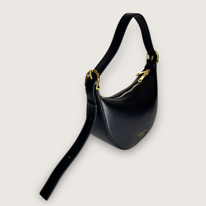 Чорна італійська шкіряна жіноча сумка Christian Villa Jessy 06102 Bag Hero 29 Nylon Cv Nero