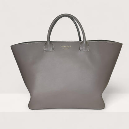 Італійська шкіряна жіноча сумка Christian Villa Jolie 06107 Bag Hero Grigio Microfibra Beige кольору тауп