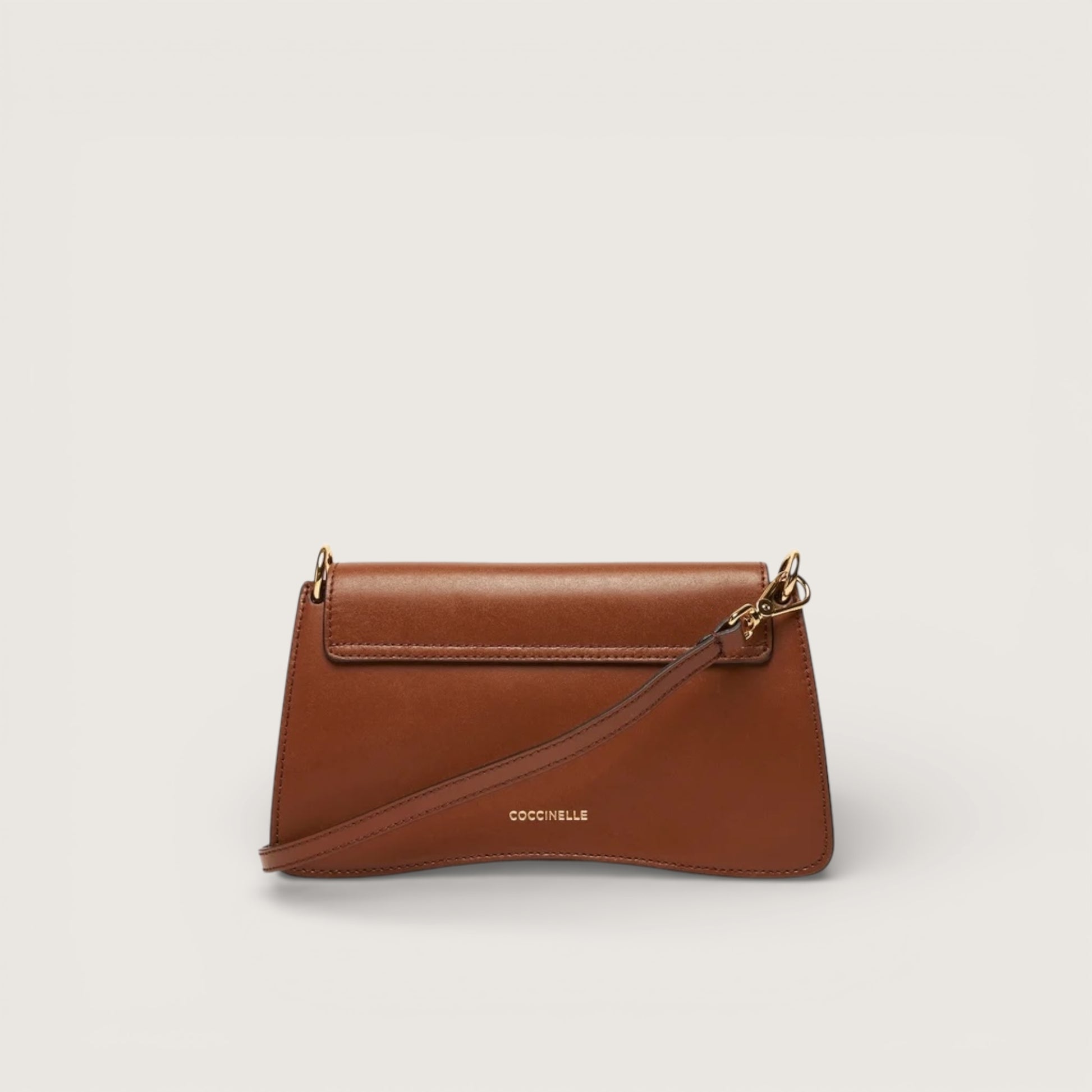 Коричнева італійська шкіряна жіноча сумка Coccinelle C-Me Mini Calf E5 SSK 27 01 01 W11