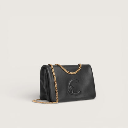 Чорна італійська шкіряна жіноча сумка Coccinelle Dulse Mini E5 SS5 52 01 01 001