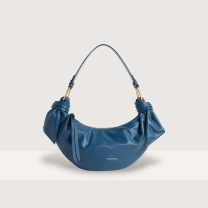Бірюзова італійська шкіряна жіноча сумка Coccinelle Furoshiki Small E1 U1A 13 03 01 B27
