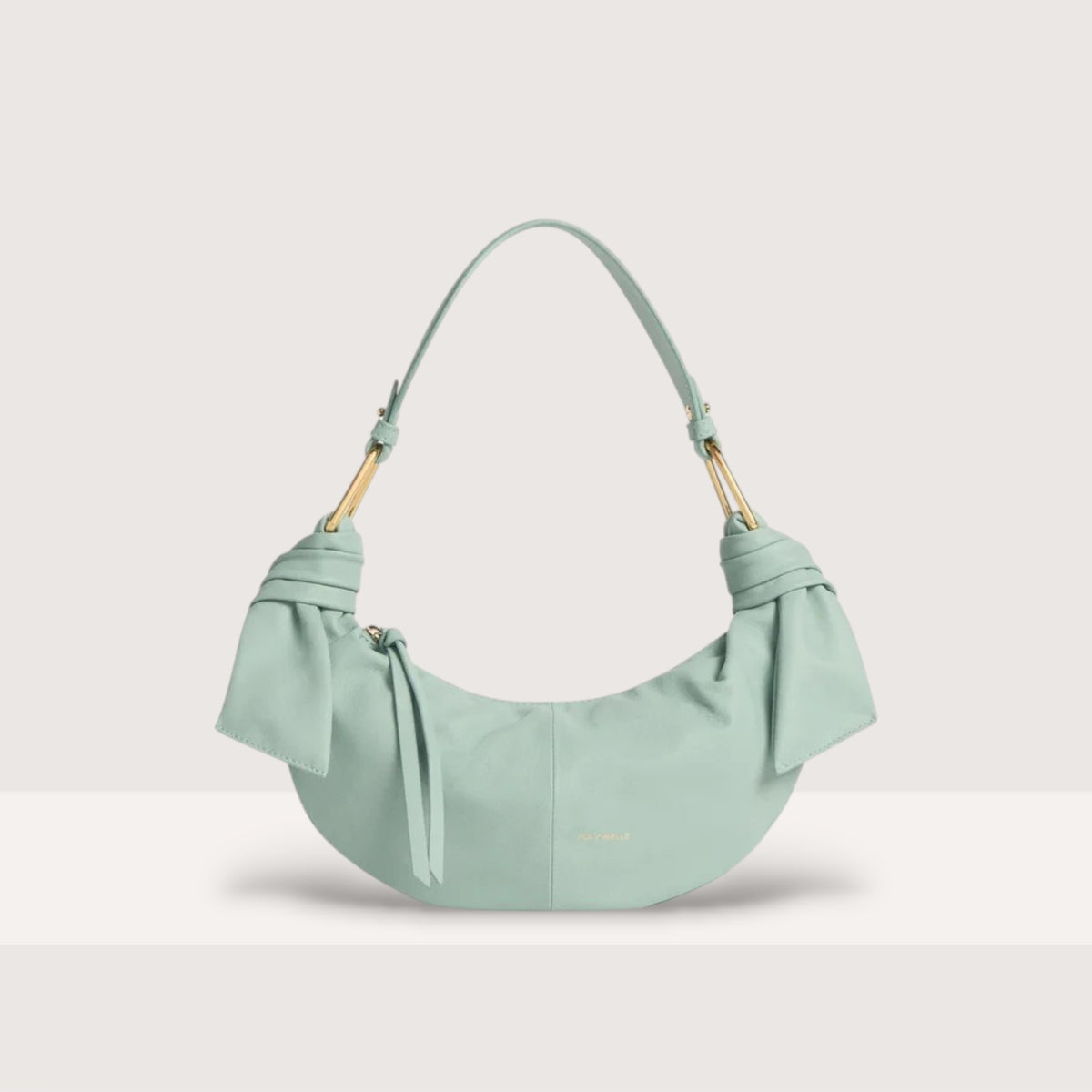 Блакитна італійська шкіряна жіноча сумка Coccinelle Furoshiki Small E1 U1A 13 03 01 B33
