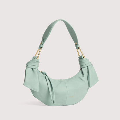 Блакитна італійська шкіряна жіноча сумка Coccinelle Furoshiki Small E1 U1A 13 03 01 B33