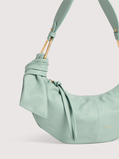 Блакитна італійська шкіряна жіноча сумка Coccinelle Furoshiki Small E1 U1A 13 03 01 B33
