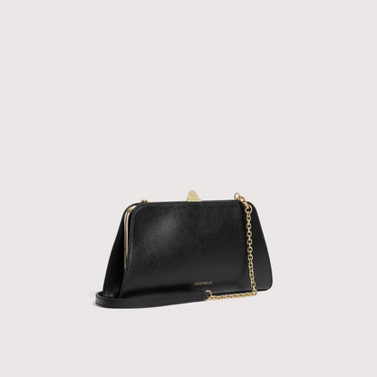 Чорна італійська шкіряна жіноча сумка Coccinelle Liv Calf Small Calf E1 UR8 19 02 01 001
