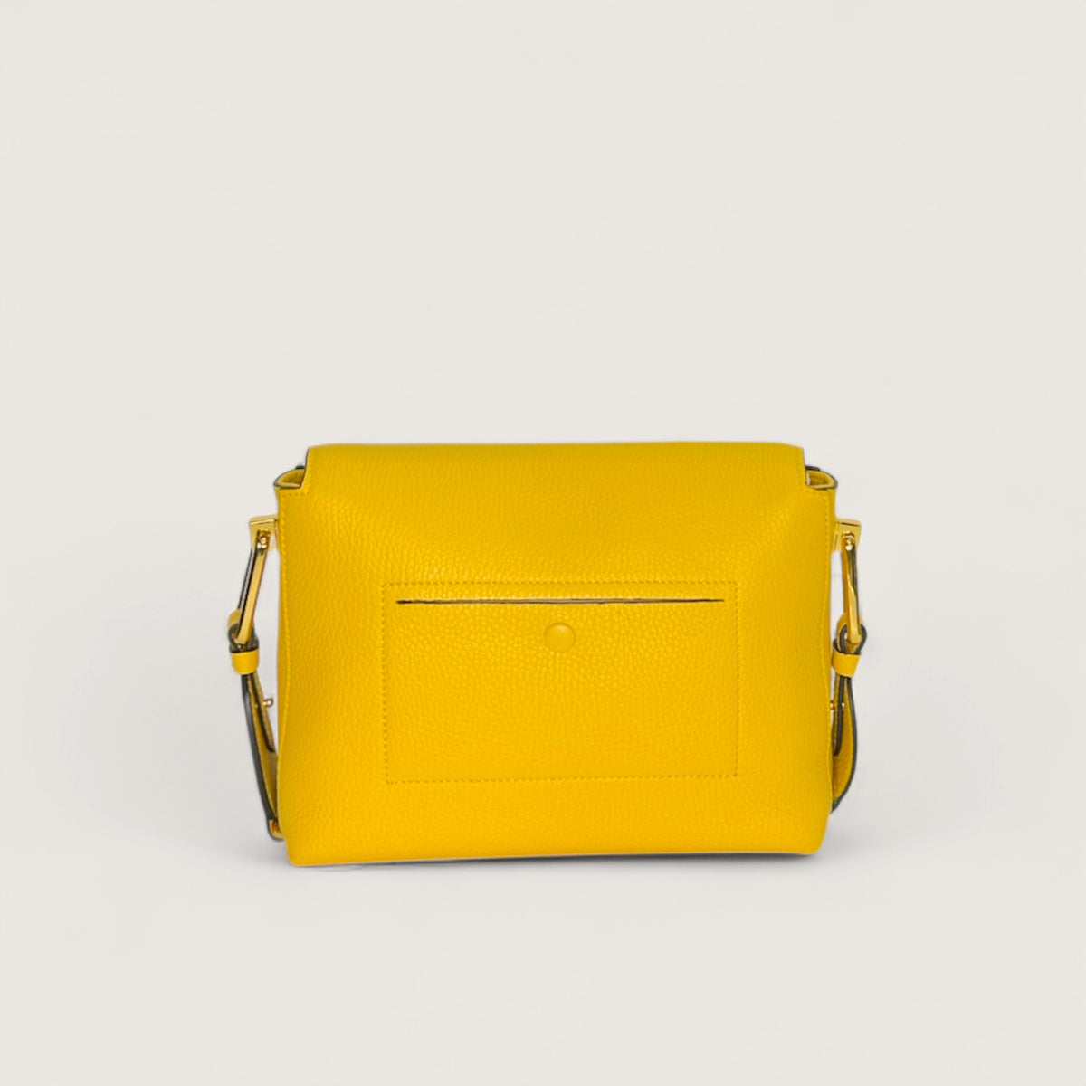 Жовта італійська шкіряна жіноча сумка Coccinelle Liya Signature Medium Signature E1 ND3 12 06 21 J19