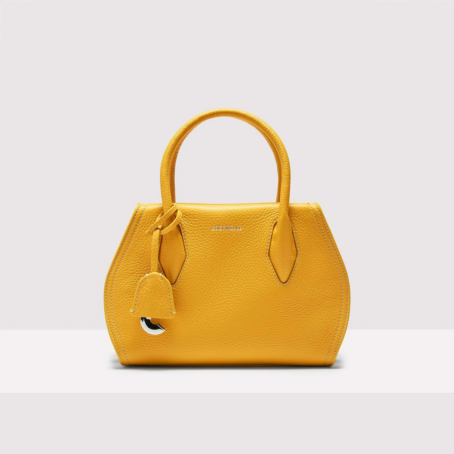 Жовта італійська шкіряна жіноча сумка Coccinelle Lord Small E1 RBF 18 02 01 J19