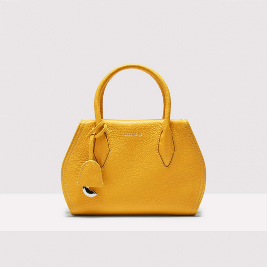 Жовта італійська шкіряна жіноча сумка Coccinelle Lord Small E1 RBF 18 02 01 J19